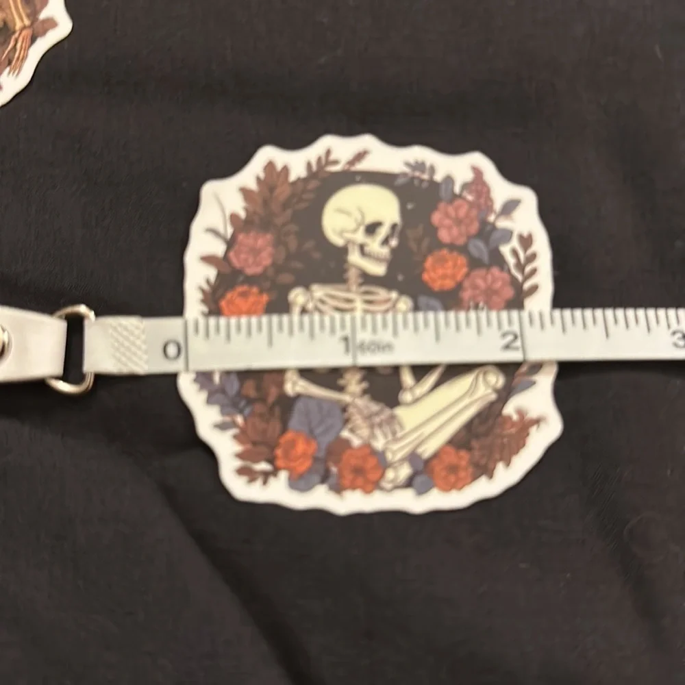 Floral skull stickers/decals